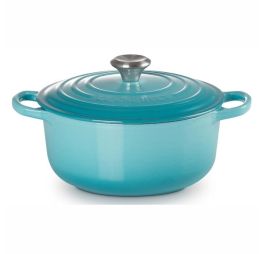 le-creuset-signature-braadpan-caribbean-blue-20-cm