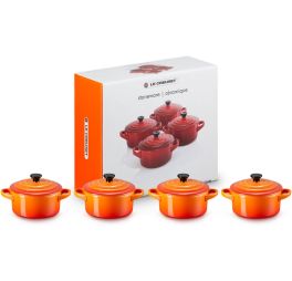 le-creuset-mini-braadpan-oranje-4-stuks